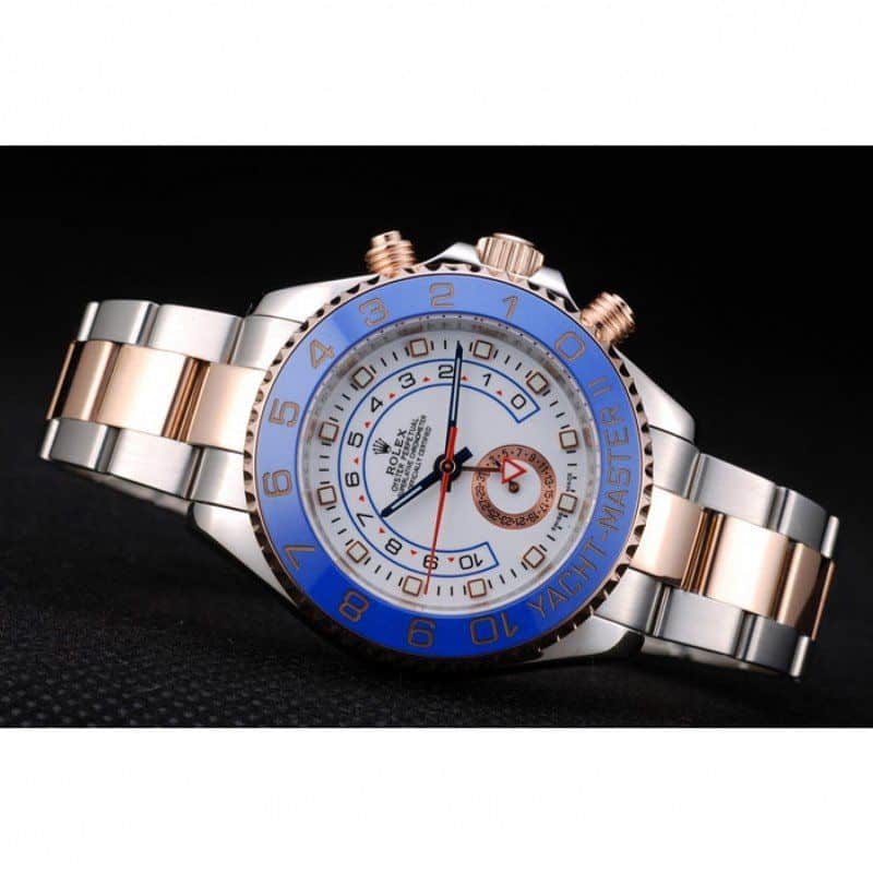 Rolex Yacht-Master Blue Ceramic Bezel White Dial Watch Men 42MM